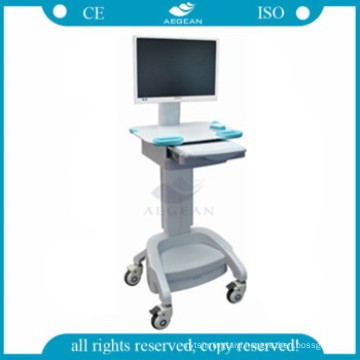 AG-WT002A Height adjustable with battery medical workstation laptop computer cart